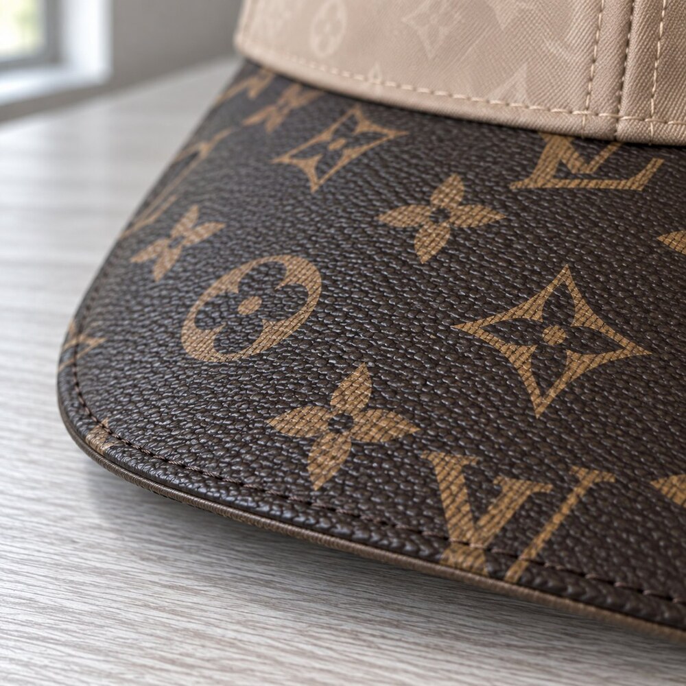 Louis Vuitton Taupe Brown Monogram Cap - Picture 6 of 6